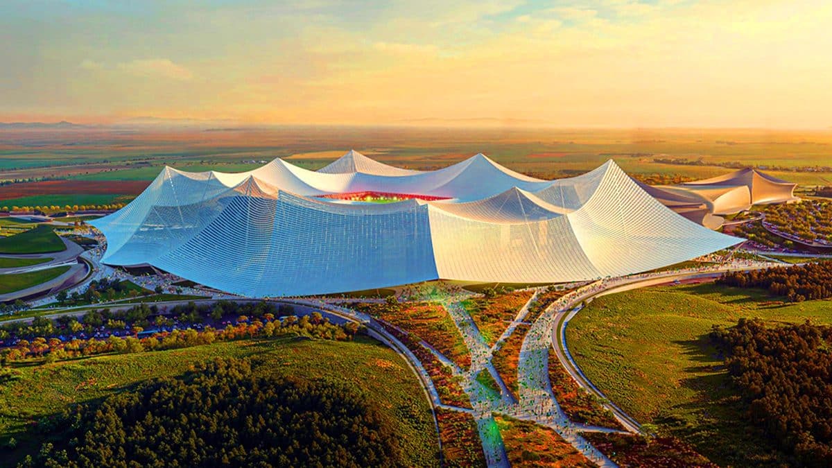 Ce colosse marocain, avec ses 115 000 places, promet de redéfinir le football mondial et d&rsquo;accueillir la Coupe du Monde 2030