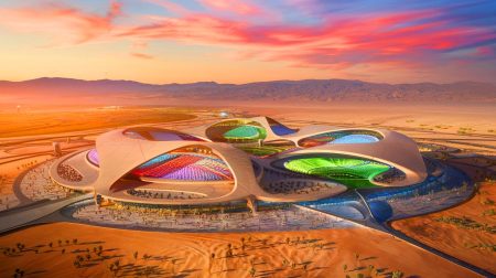 Ces 15 stades futuristes d'Arabie Saoudite transforment le Mondial 2034 en un spectacle architectural XXL