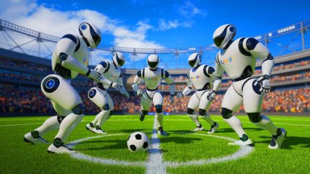 Google révolutionne le football : ces robots miniatures, 302% plus rapides, surpassent les humains grâce à l'IA de Deepmind