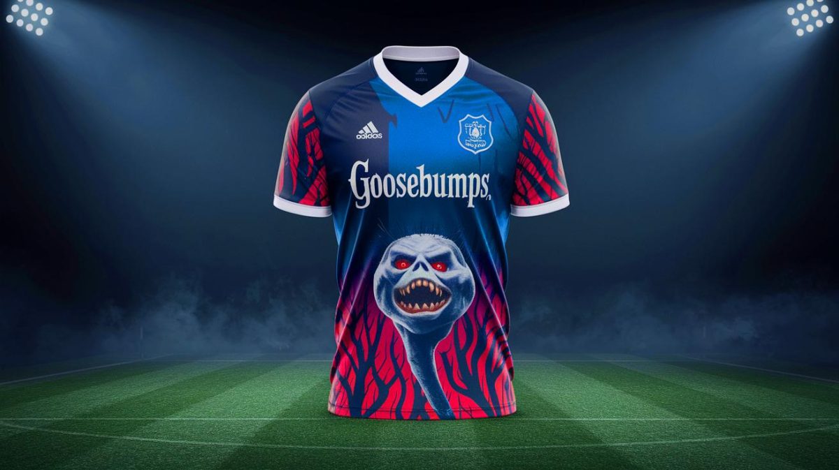 Ce maillot de foot terrifiant, fusion parfaite entre sport et horreur, promet une expérience aussi glaçante qu'envoûtante sur le terrain