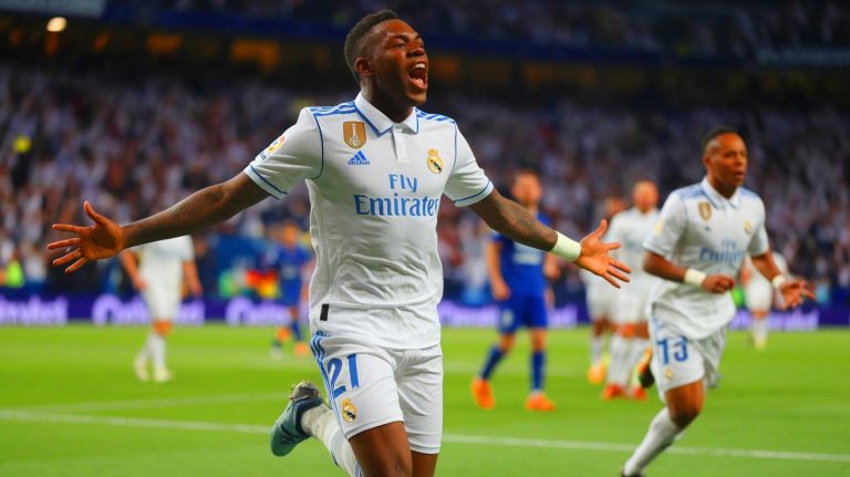 « Du jamais vu » : ce prodige brésilien de 21 ans, Vinicius Junior, réalise un but solo phénoménal lors du triomphe du Real Madrid en Liga