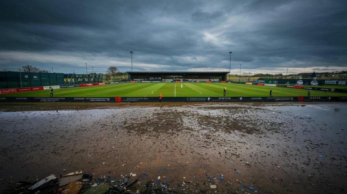 « Ils n’en voient pas le bout » : un club anglais toujours en galère pour réparer les dégâts de la tempête Bert, trois semaines après « Une catastrophe sans fin » : trois semaines après, la tempête Bert laisse un club de foot anglais à genoux