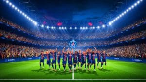 Illustration de la richesse du Paris Saint-Germain dans le classement Forbes des clubs de football (création par IA, illustration non réaliste). Crédit : Ideogram.