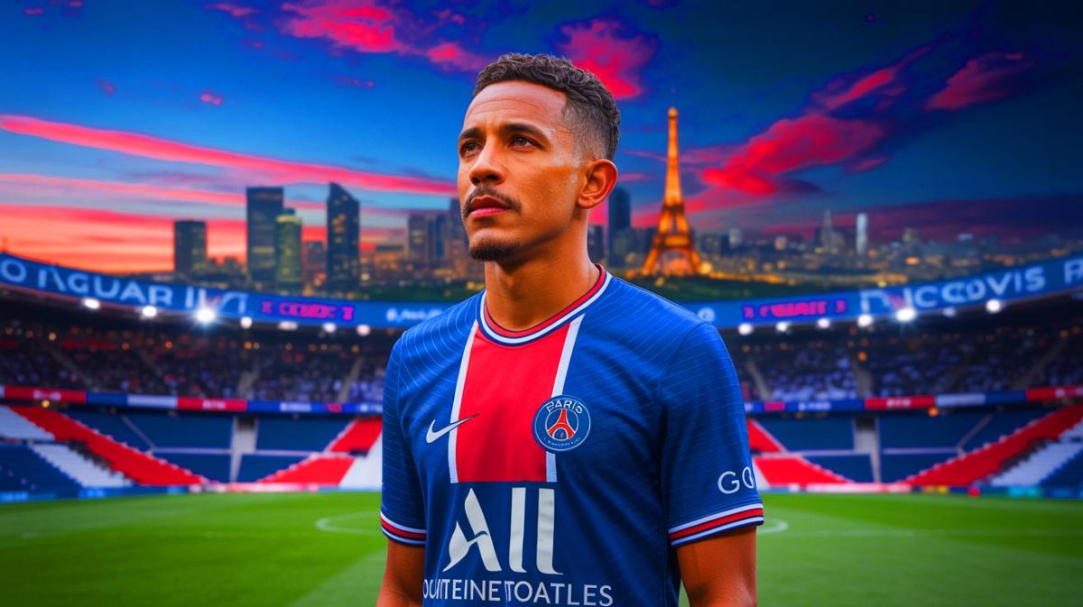 Illustration de Marquinhos envisagé pour un transfert du PSG cet été (création par IA, non réaliste). Crédit : Ideogram