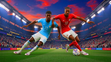 Illustration de la rivalité entre Ousmane Dembélé et Lamine Yamal pour le Ballon d'or 2025. Image réalisée par IA.