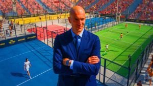 Illustration de Zinedine Zidane de retour à Madrid avec un projet sportif innovant. Image réalisée par IA.