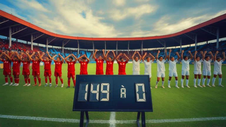 Ce score délirant de 149-0 n’est pas une erreur : l’histoire incroyable d&rsquo;un match de foot