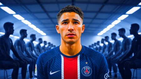 Illustration de la victoire du PSG en Ligue des Champions contre l'Inter Milan. Image réalisée par IA.