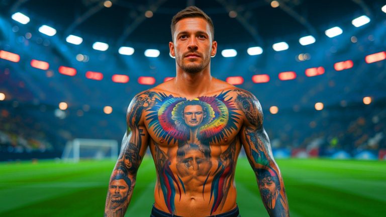 Les tatouages les plus fous des footballeurs révélés : plongez dans ces extravagances corporelles qui vont vous faire halluciner dès le premier regard