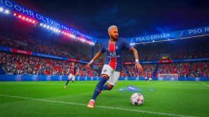 Illustration de l'avenir incertain de Neymar et des rumeurs de retour en Europe. Image réalisée par IA.