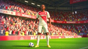 Illustration de Paul Pogba lors de sa présentation à l'AS Monaco, générée par intelligence artificielle.