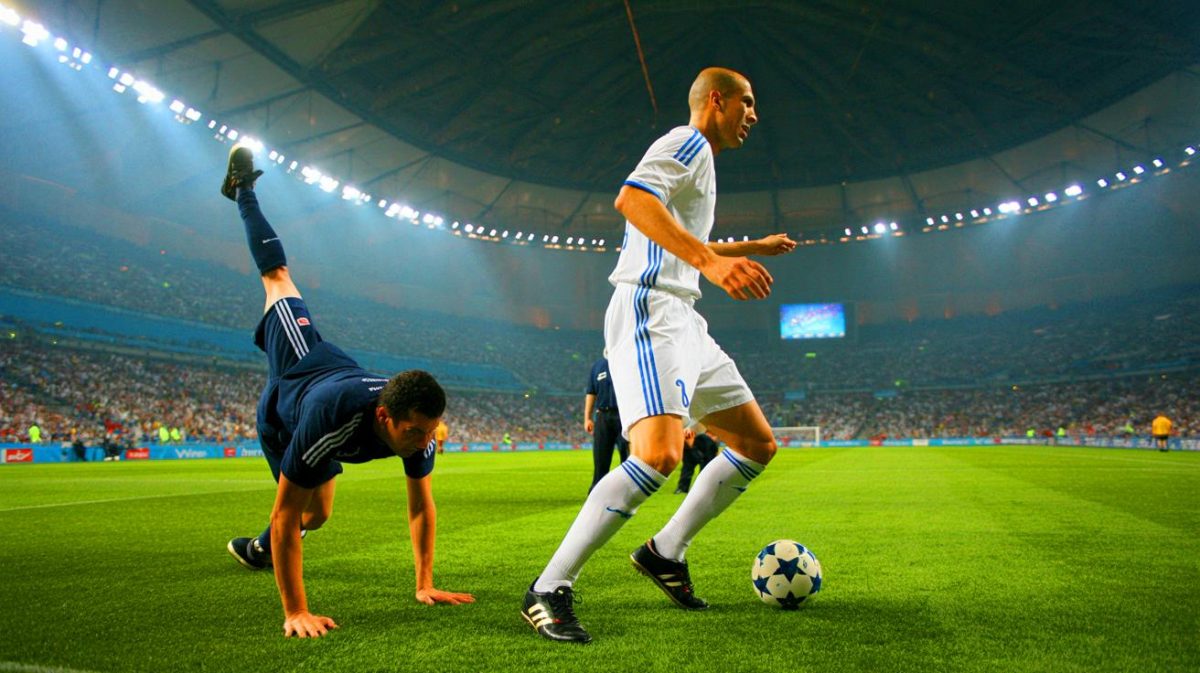 Illustration de l'altercation entre Zinédine Zidane et Marco Materazzi lors de la finale de la Coupe du monde 2006, générée par intelligence artificielle.