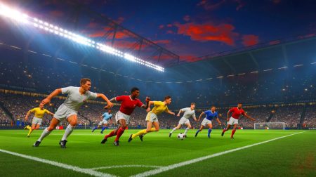 Illustration de l'endurance et de l'histoire des matchs de football les plus longs, générée par intelligence artificielle.