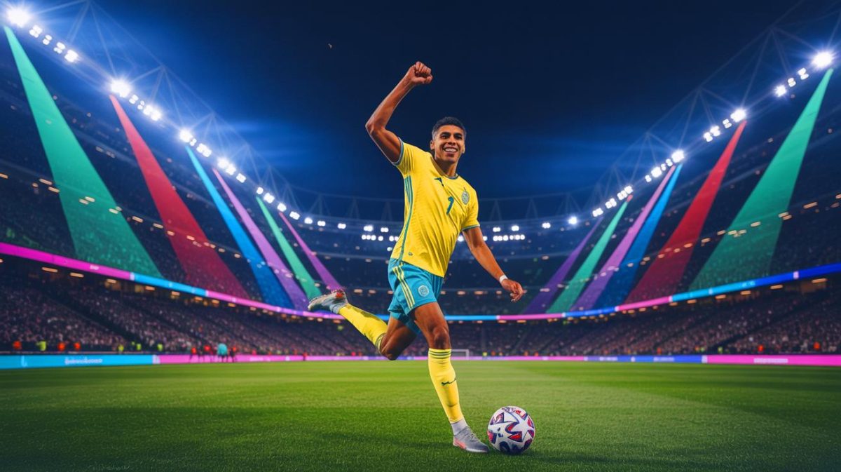 Illustration de la prolongation de contrat d'Achraf Hakimi avec le Paris Saint-Germain, générée par intelligence artificielle.