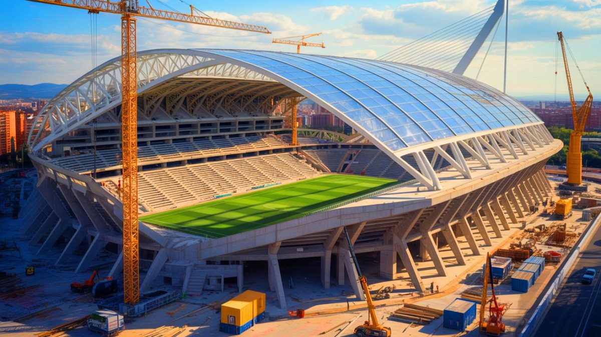 « On va enfin voir du concret » : après des années de promesses, le Valence CF relance les travaux titanesques de l’énigmatique El Nou Mestalla Illustration de la reprise des travaux du Nou Mestalla à Valence, générée par intelligence artificielle.