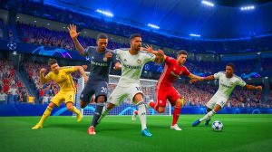 Illustration de la nouvelle règle de l'UEFA interdisant les confrontations récurrentes en Champions League. Image réalisée par IA.