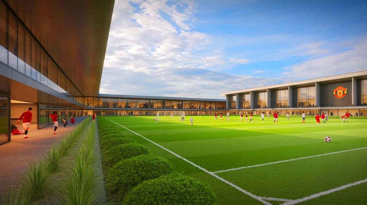 Illustration de l'investissement massif de Manchester United dans son nouveau centre d’entraînement à Carrington.