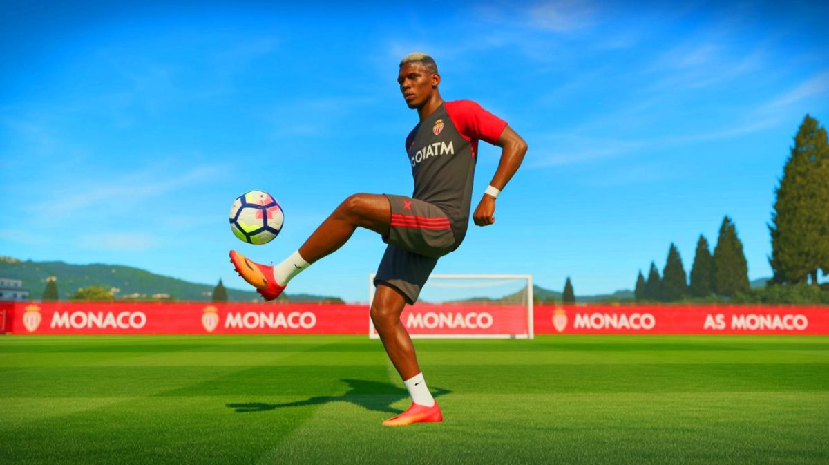 Illustration de Paul Pogba en séance d'entraînement individuel avec l'AS Monaco.