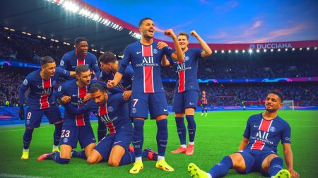 Illustration de la victoire du PSG face à Toulouse avec un triplé de Joaõ Neves et la blessure d'Ousmane Dembélé.