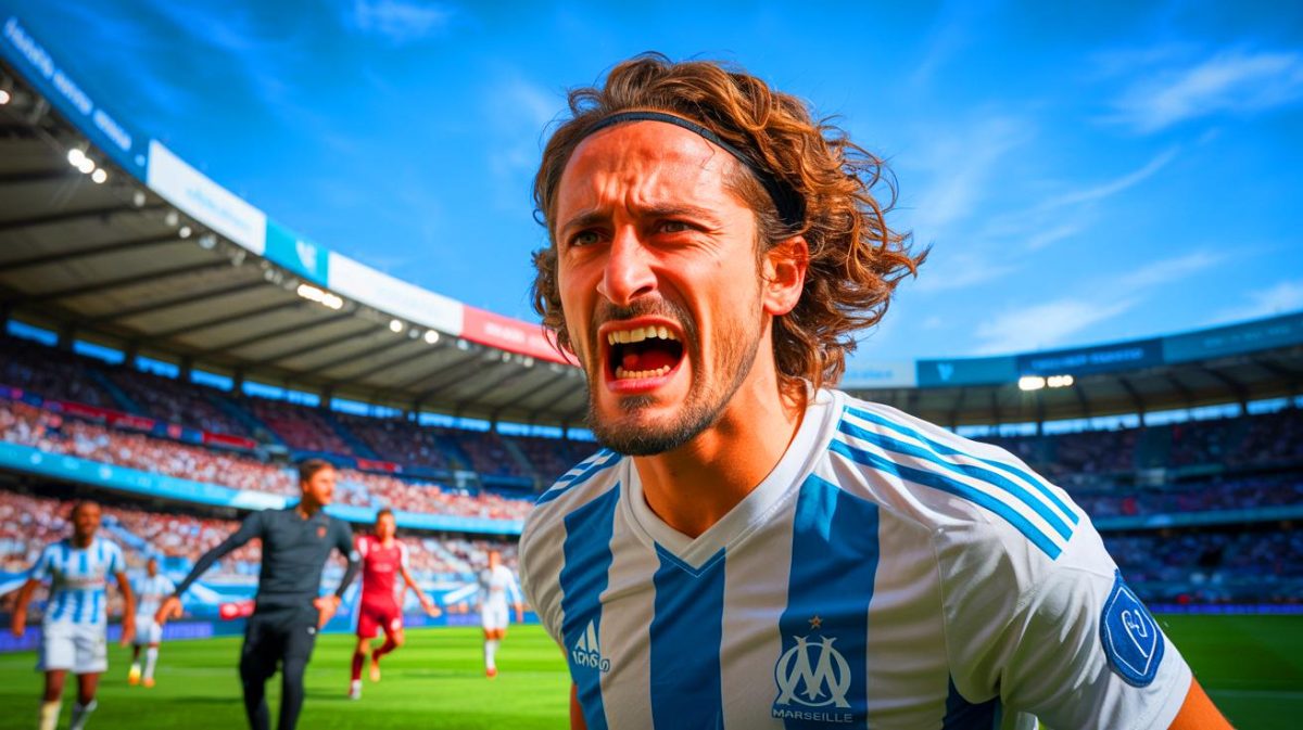 Illustration de l'affaire Adrien Rabiot et les tensions internes à l'Olympique de Marseille.