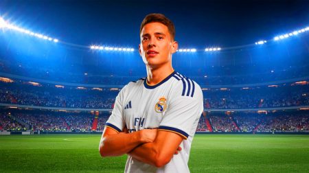 Illustration de Franco Mastantuono rejoignant le Real Madrid à 17 ans.