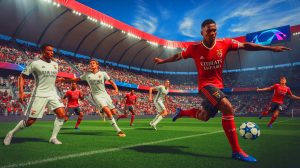Illustration de la défaite de l'OGC Nice face à Benfica en Ligue des Champions.