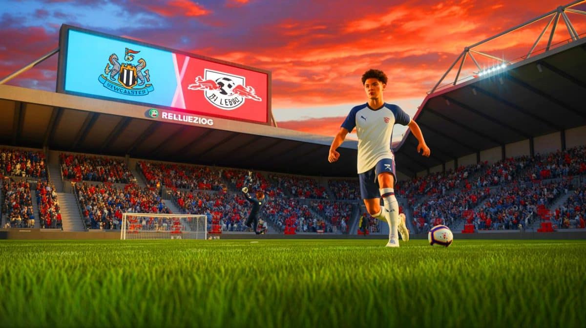 Illustration de l'offre améliorée de Newcastle pour l'attaquant Benjamin Sesko.