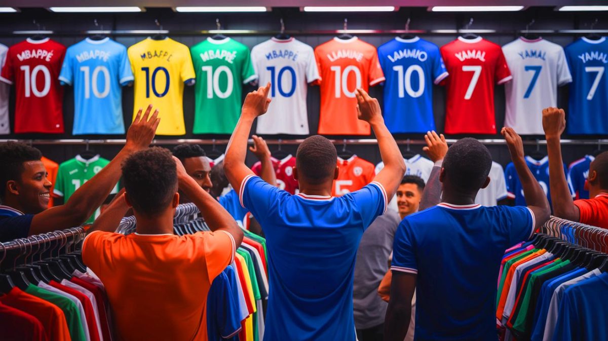 « Scandale au Real Madrid » : la vente des maillots CR7 interdite, les fans en colère dénoncent l’injustice Illustration de l'engouement autour des changements de numéro de maillot au Real Madrid et au FC Barcelone.
