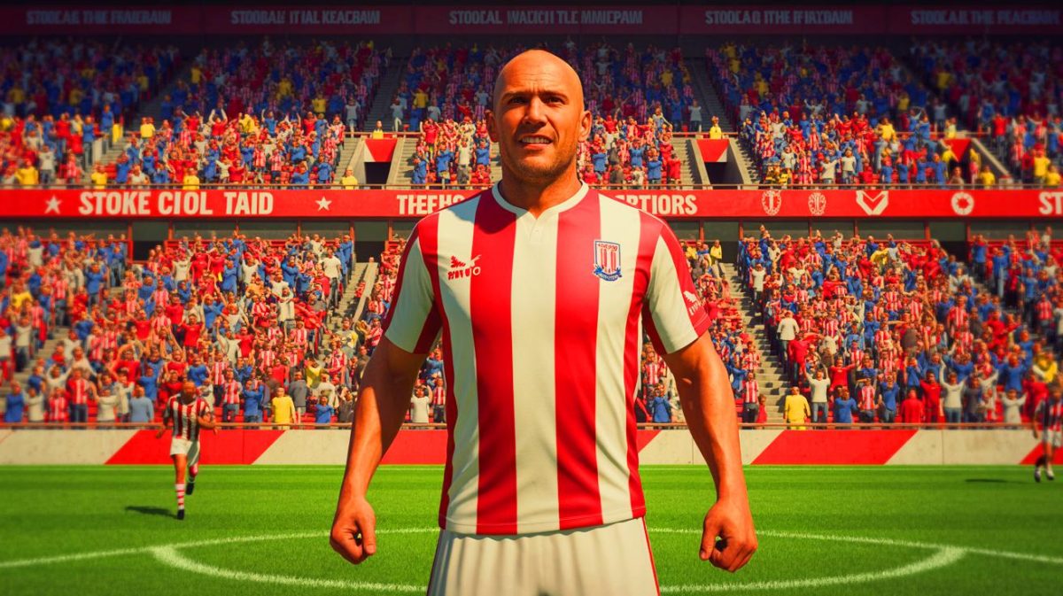 « Un retour bouleversant : Nzonzi explose avec 10 passes décisives » : Steven Nzonzi éblouit les supporters lors de son come-back fulgurant à Stoke City, un événement qui marque déjà l’histoire du club anglais Illustration de Steven Nzonzi de retour à Stoke City après dix ans.