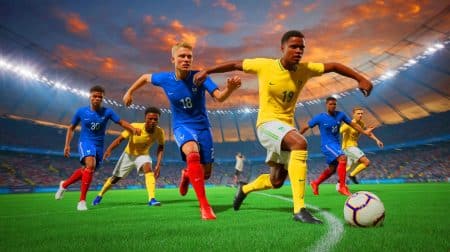 Illustration de la victoire de l'équipe de France U20 face à l'Afrique du Sud lors de la Coupe du monde.