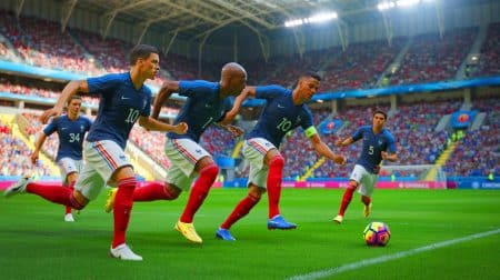 Illustration de l'équipe de France en quête de qualification pour la Coupe du monde 2026.