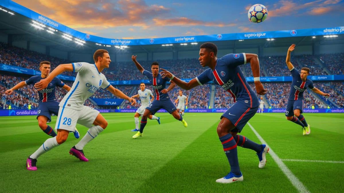 Illustration de la performance du Racing Club de Strasbourg face au PSG en Ligue 1.