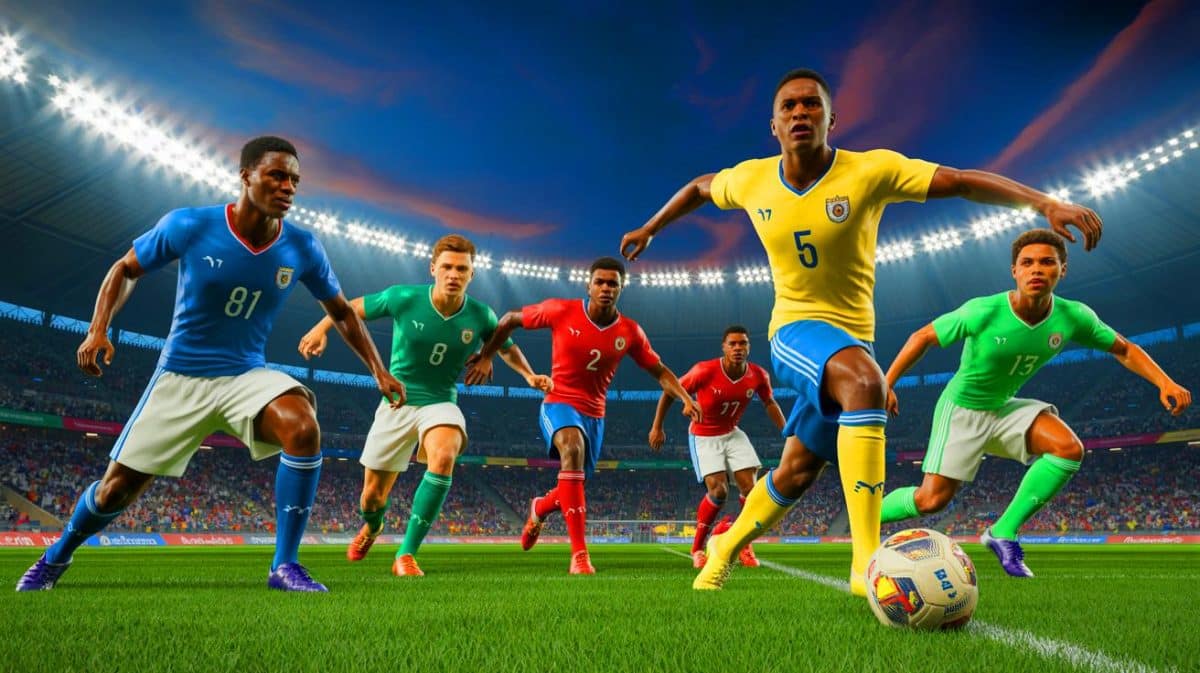 Illustration de la compétition intense lors des barrages africains pour la Coupe du Monde 2026.