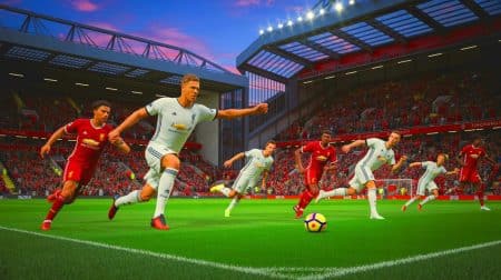 Illustration de la confrontation tactique entre Liverpool et Manchester United à Anfield.