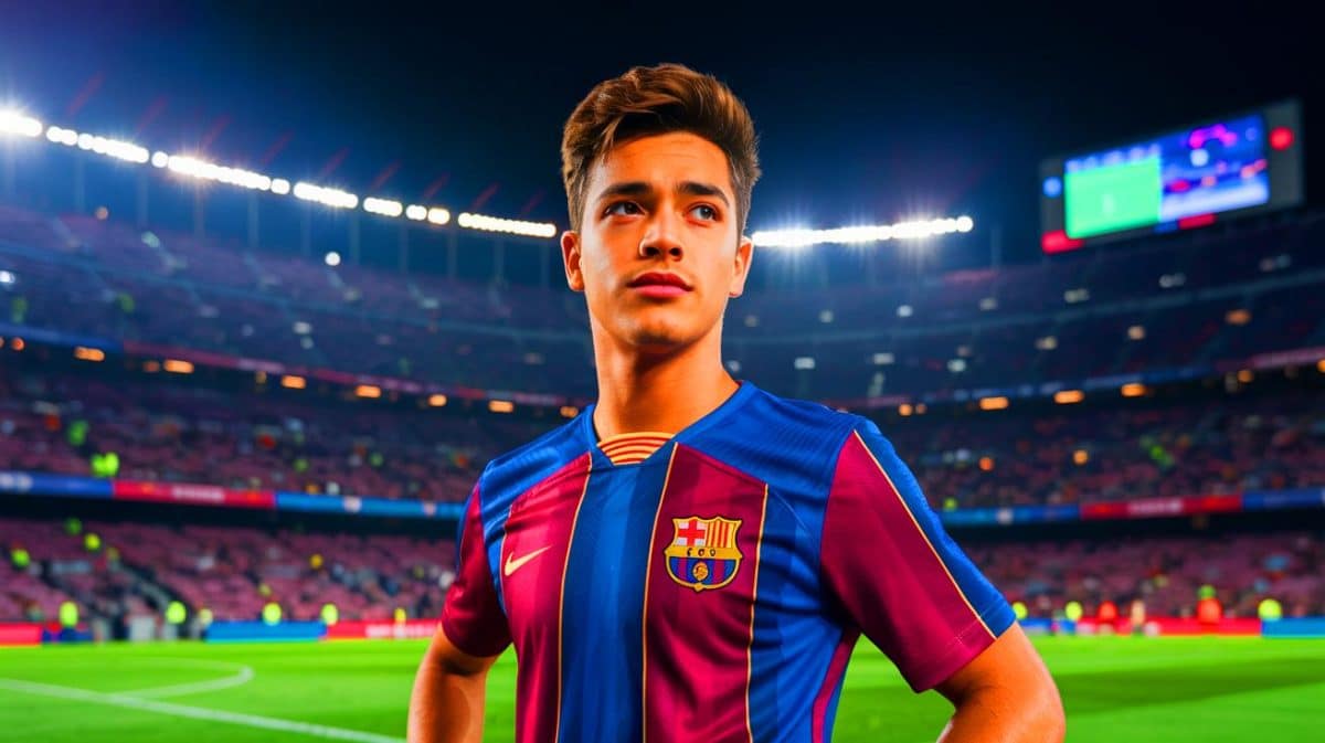 Illustration de Lamine Yamal, jeune talent du FC Barcelone, au cœur des débats sur sa gestion au club.