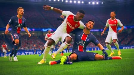 Illustration de Lamine Camara s'exprimant sur son tacle controversé contre Lucas Chevalier.
